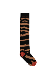 Nobell-Riger long sock tiger AOP-Jet Black