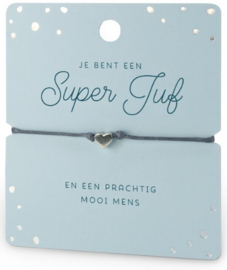 Miko- Armband- Je bent een Super Juf
