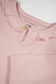 Petite Maison- Meisjes T-shirt-Kaya met ruchesdetail-Pastel roze