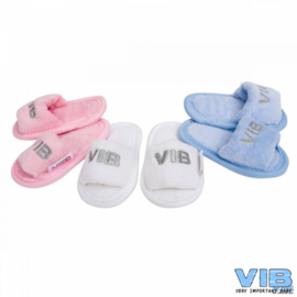 VIB-Girls Baby Slipper VIB' -Rose-silver