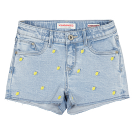 Vingino -Meisjes broek kort Dafina Lemon-Licht blauw