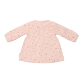 Little Dutch-Jurkje lange mouw Fairy Flowers-Roze