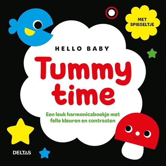 Deltas Babyboek - Hello Baby Tummy Time - Met Spiegeltje