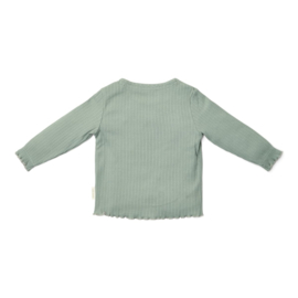 Little Dutch-Meisjes t-shirt lange mouw- Granden green