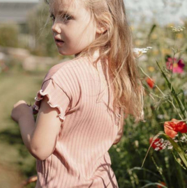 Little Dutch - T-shirt korte mouw -Roze blush