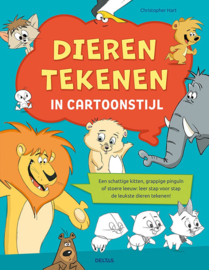 Deltas-Dieren tekenen in cartoonstijl-Blauw