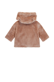 Petite Maison-Keddy Fluffy jas met capuchon-Caramel