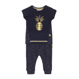 Dirkje-Meisjes babypakje 2 pce trousers-Navy