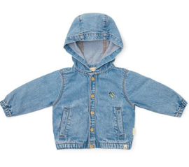 Little Dutch - Jongens Vest met capuchon -Dennim