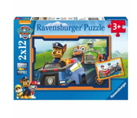 Ravensburger Puzzel 2x12 stukjes Paw Patrol in actie- Multi Color