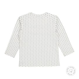 Dirkje-Baby Girls  t-shirt l.s Bio Cotton-Off white