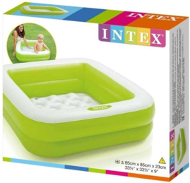 Intex Babybadje 86x86x25 cm Assorti + Reparatiesetje