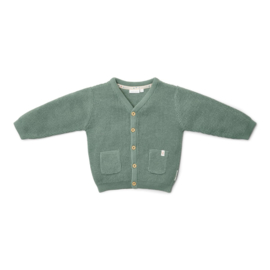Little Dutch-Jongens gebreide vest-Forest green