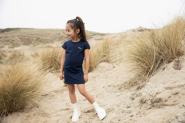 Koko Noko-Girls Niya Dress ss Bio Cotton-Navy