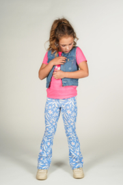 Moodstreet-Meisjes   SISLEY pink flower t-shirt Roze