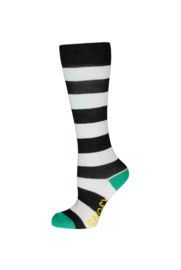B.Nosy-Girls cheer striped socks -Cheer black/white stripe
