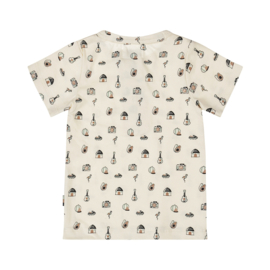 Dirkje-Jongens T-shirt Korte mouw-Off white