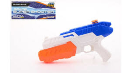 Johntoy-Aqua Fun  Waterpistool space super watershooter +/- 32cm- White-blue-orange