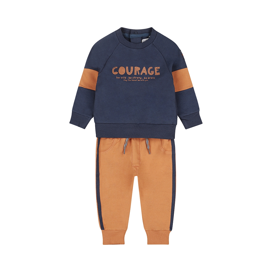 Dirkje-Jongens 2 pce babysuit-Navy