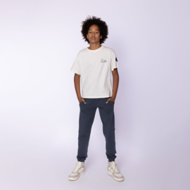 No Way Monday-Jongens Joggingbroek-Staal blauw