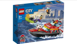 LEGO City Brandweer Reddingsboot Brand-60373-Multi Color