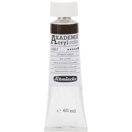 Acryl color-raw umber (667), opaque, extr. fade resistant, 60ml-Schmincke AKADEMIE