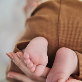 Dirkje-Baby trousers organic cotton-Bruin