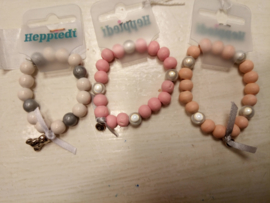 Girls Armband Beer- Heppiedi- White, pink of rose