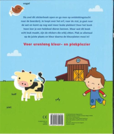 Deltas-Kleur- en stickerboek met woordjes- Op de boerderij (3-5 jr)-Multi Color