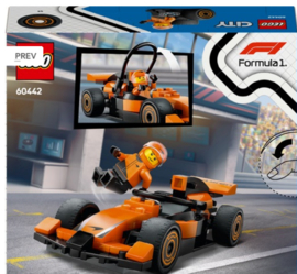 LEGO City F1 coureur met McLaren racewagen-60442