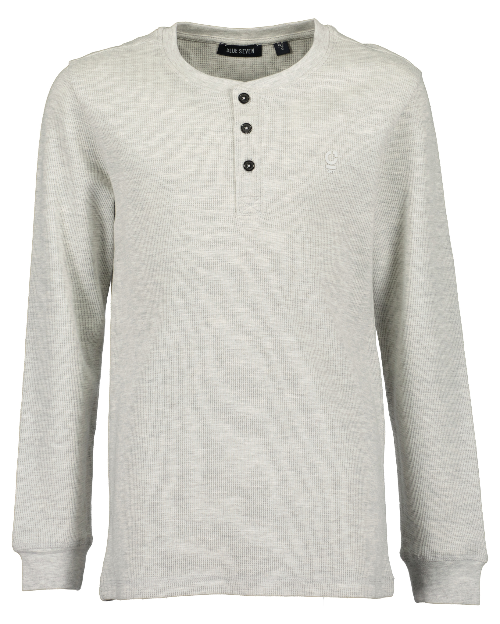 Blue Seven -Jongens T-Shirt Henley-Licht grijs