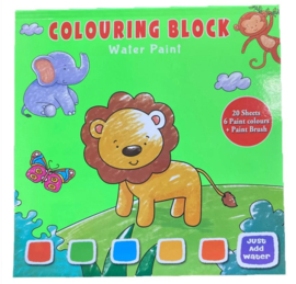 Waterverf kleurboek - multi color