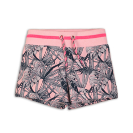 Girls  Jogging shorts Dutch Jeans-Light pink + navy aop
