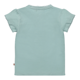 Dirkje-Meisjes T-shirt ls-Smokey aqua