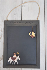 Krijtbord verlanglijstje-T-Black