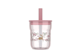 Mepal kinderglas Mio 250ml met rietje - fairy garden