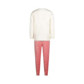 Charlie Choe- Meisjes velours set-Off white