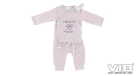 VIB.-2-Delige Setje I'm Beary Cute-Rose smoke