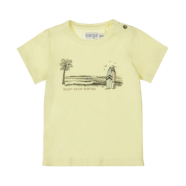 Dirkje-Jongens T-shirt Korte mouw- Licht geel