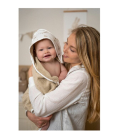 Little Dutch-Hooded Towel Baby Bunny-Beige
