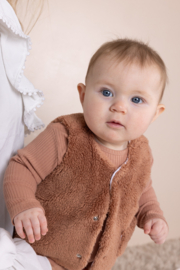 Petite Maison- Kato Fluffy gilette vest-Caramel