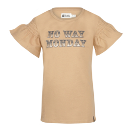 No Way Monday-Girls T-shirts ss- Camel