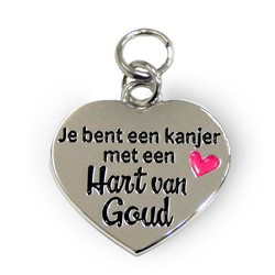 Miko-Hart van Goud  Charms for you-silver