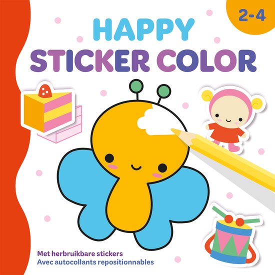 Deltas- Happy Sticker Color 2-4 jaar