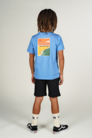 Moodstreet-Jongens  LEWIS Waves-spot-T-shirt-Miami Blauw