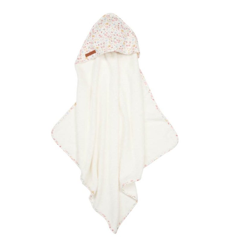 Little Dutch-Hooded Towel Flowers & Butterflies-Meerdere kleuren