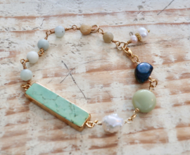 Gemstone bracelet Amazonite  | Gipsy Ibiza Armband