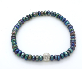 Sacred pearl bracelet blue  | Gipsy Ibiza Armband