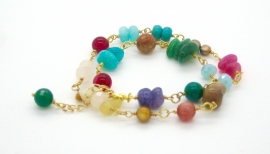 Handgemaakte  armband turquoise  | Gipsy Ibiza Armband
