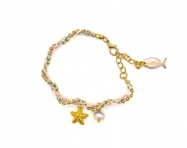 Starfish pink | Ibiza armband